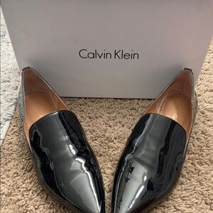 Calvin Klein Shiny Black Loafers